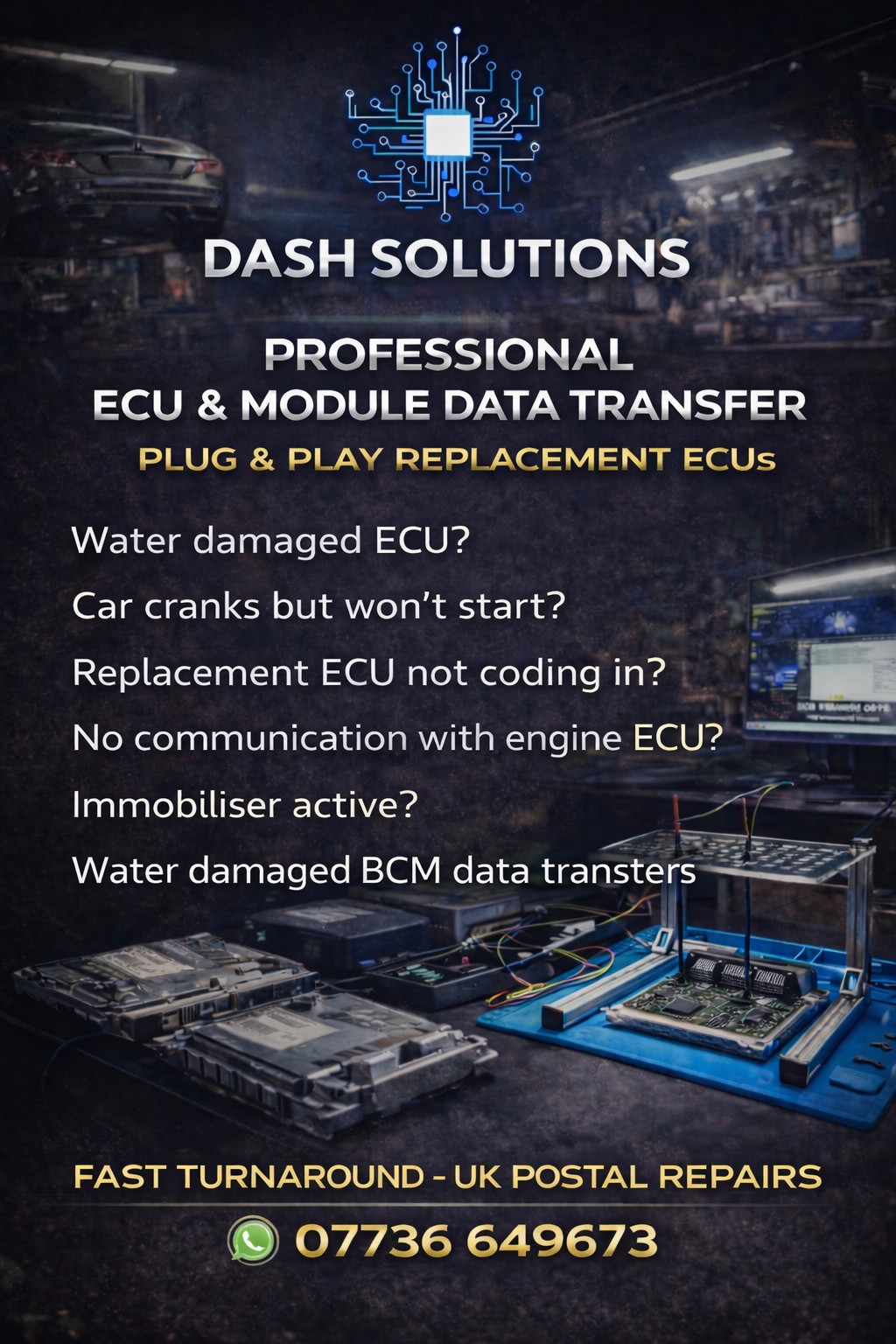 ECU and module data transfer service